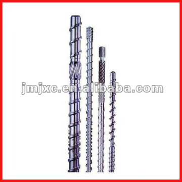 Single extruder screw barrel for PVC